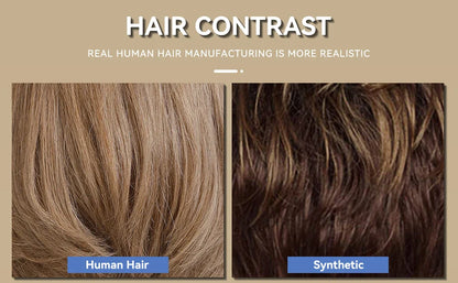 Brown Blonde Mixed Ombre Lace Front Wig – Short Wavy Bob Golden Blonde Remy Human Hair for White Women Daily Use