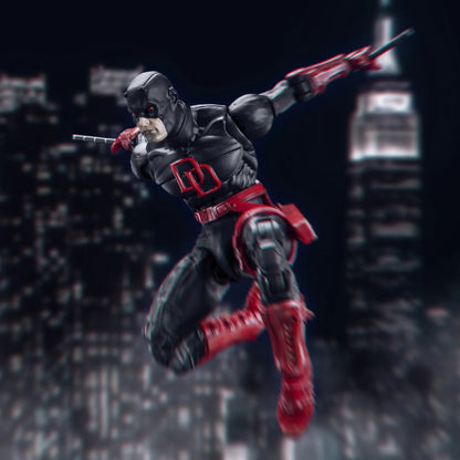 FlefToys Marvel Daredevil Action Figure — 8" Classic Red Shadowland Reborn Black, Devil Defenders Matt Murdock Legends In Stock