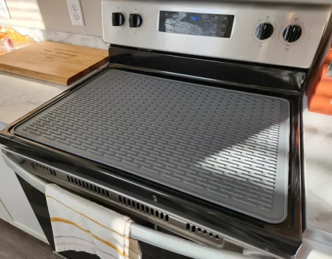 Large Silicone Stove Mat | Multifunctional Induction Stove Top Cover & Kitchen Drain Protector