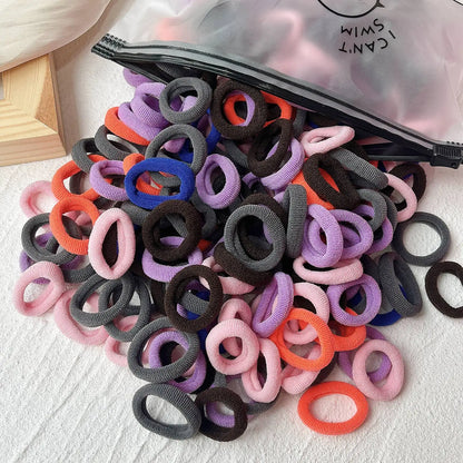 20/50PCS Kids Elastic Hair Bands – Girls Sweets Scrunchie Rubber Bands for Children Hair Ties & Headbands