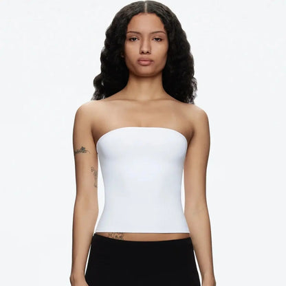 Women’s Summer Basic Tube Top – Sexy High-Elastic Skin-Friendly Sleeveless Tank