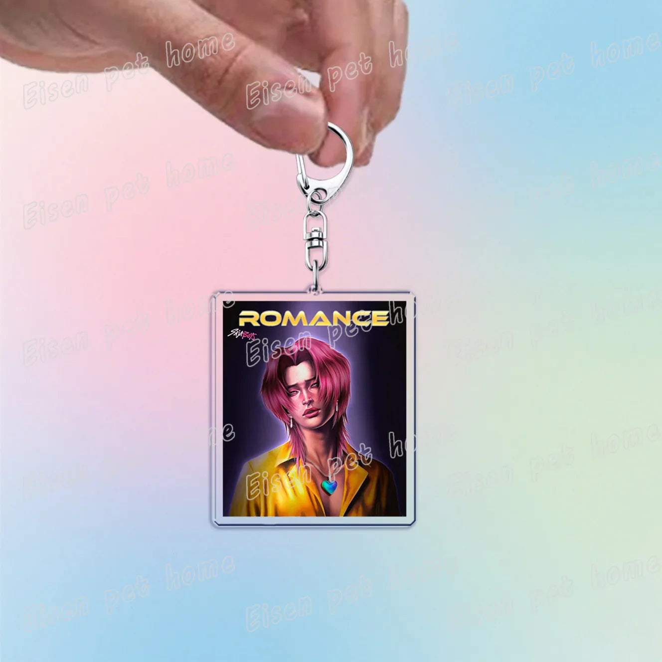 Kpop Demon Hunters Huntrix Saja Boys Keychain Bag Charm Rumi Zoey Jinu Ramen Keyring Fans Gift