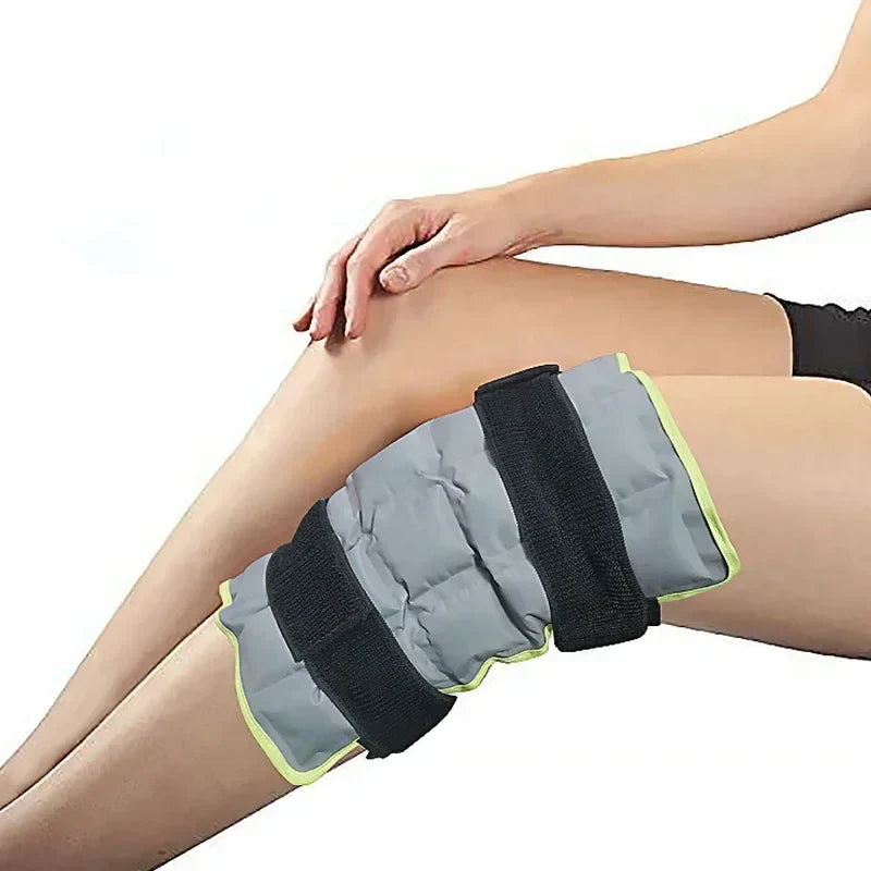 Large Reusable Knee Ice Pack Wrap — Hot & Cold Compress Therapy for Knee, Leg, Neck & Foot Pain Relief