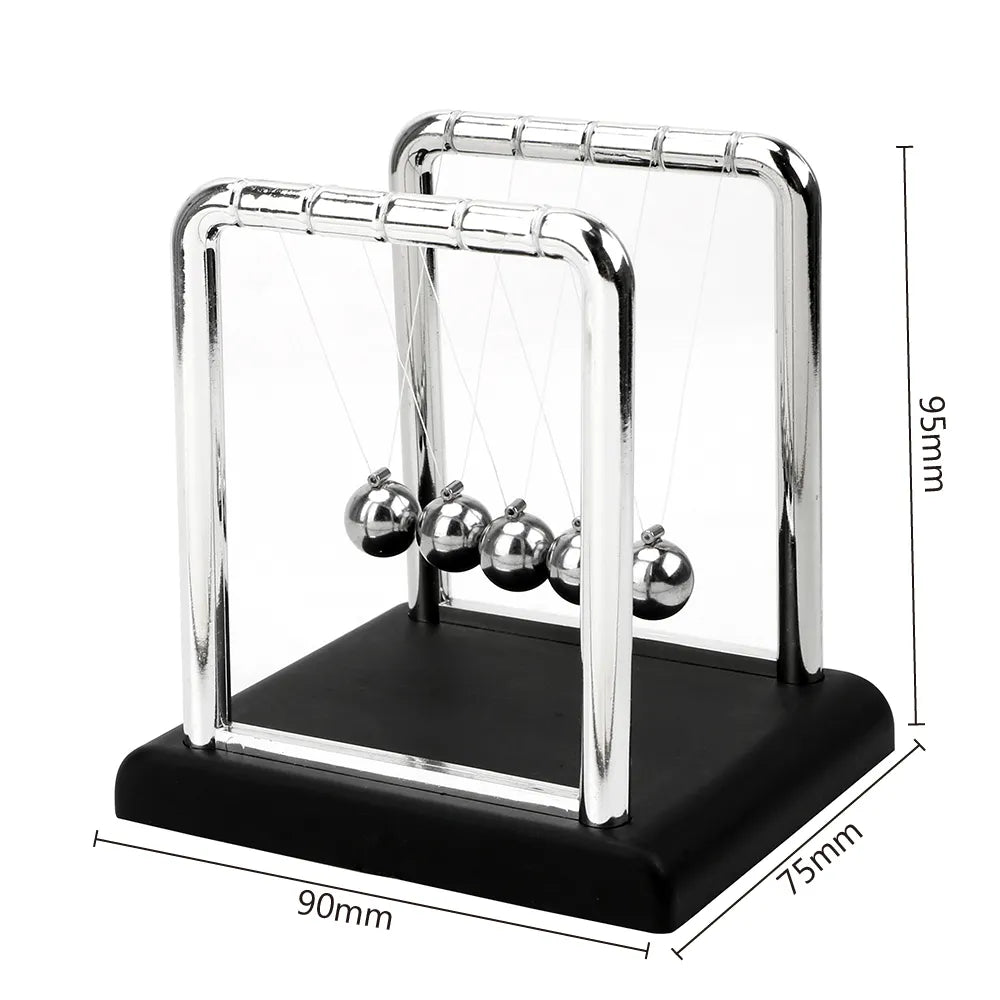 Newton's Cradle Balance Balls - Steel Pendulum Desk Toy for Science and Physics Fun