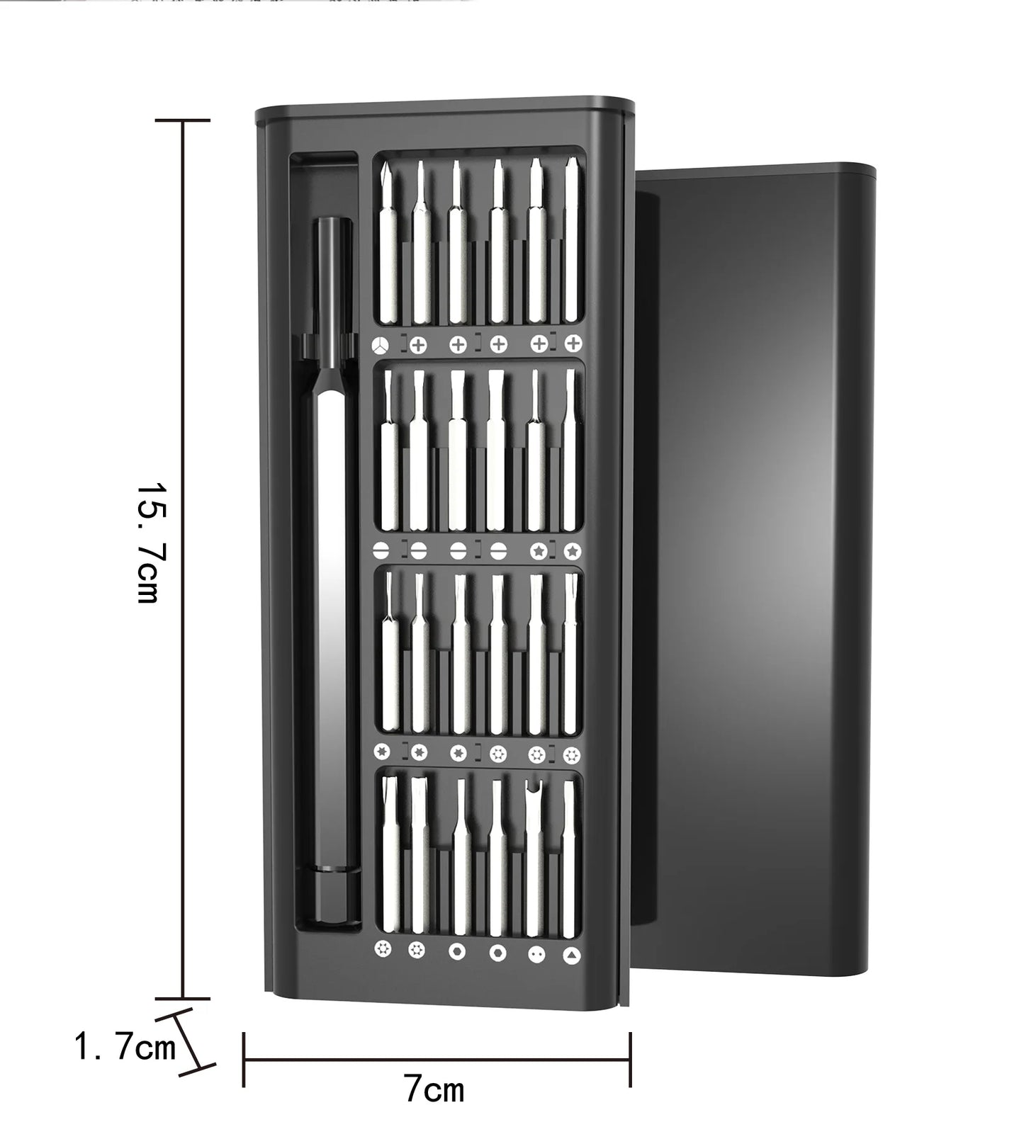Magnetic Precision Screwdriver Set - 25-in-1 with 24 Mini Pocket Screwdrivers for Mobile, PC & Camera Repair
