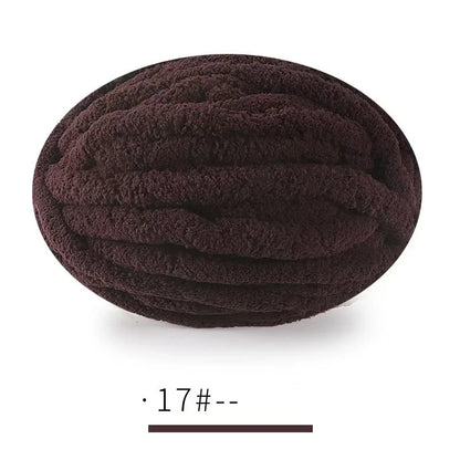 250g Extra Thick Ice Chenille Yarn Ball for Hand Knitting – Soft DIY Blanket, Cushion, Scarf & Pet Bed Yarn for Craft Projects