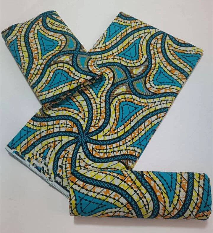 High Quality African Wax Print Fabric - 100% Cotton Soft Ankara Real Wax Fashion Material