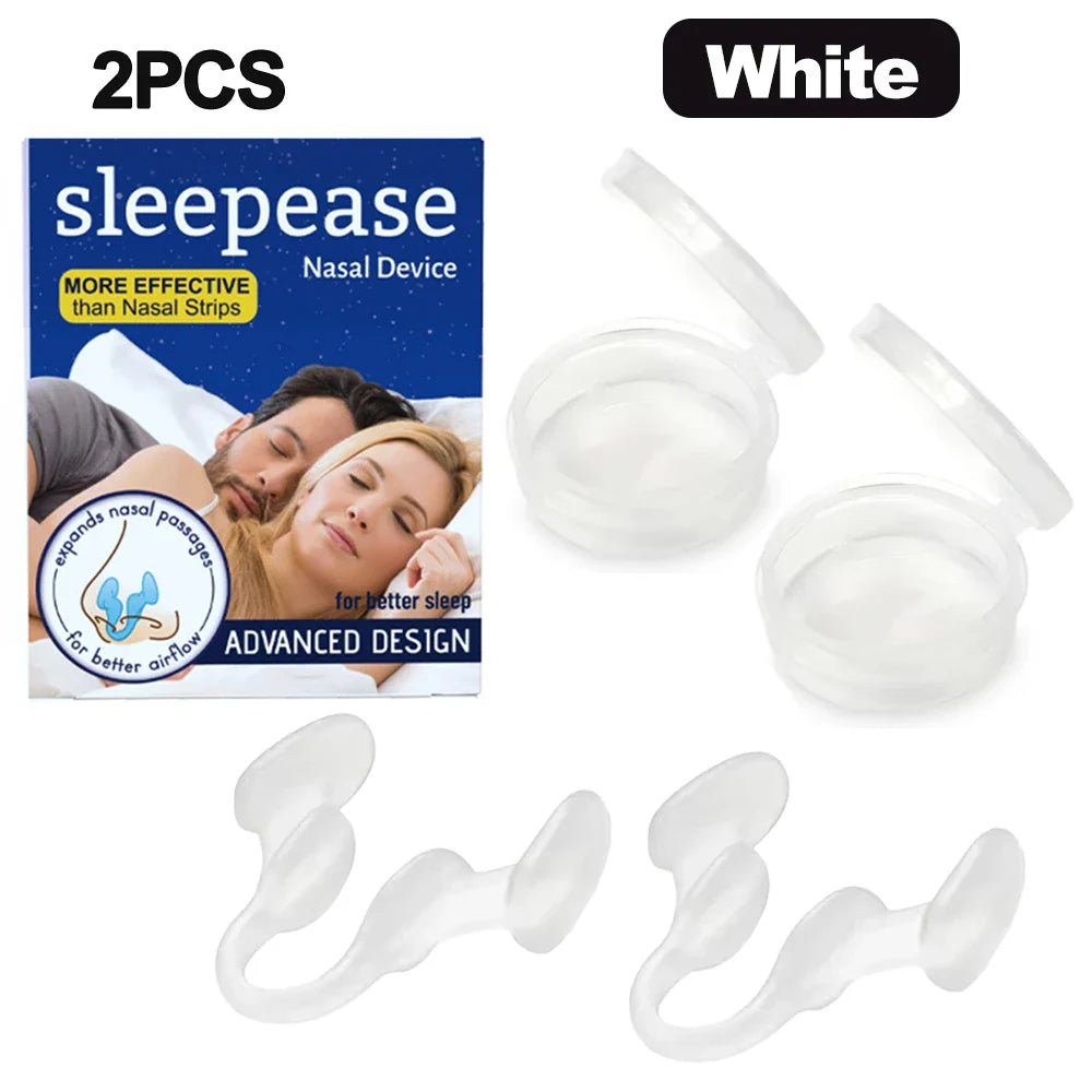 Silicone Nose Clip Anti-Snoring Nasal Dilator – Stop Snore Aid for Better Breathing & Sleep Improvement (1-2 Pcs)