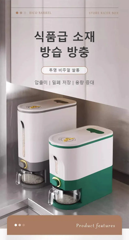 Home Rice Bucket - Insect-Proof & Moisture-Proof Food-Grade Storage Container for Rice