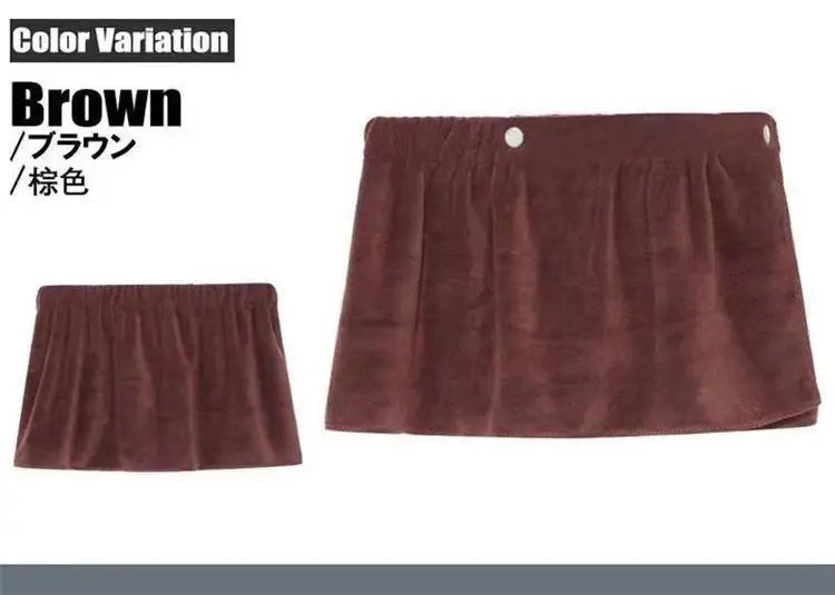 Men’s Absorbent Bath Towel Skirt – Wearable Beach Towel & Swimming Trunks, Anti-Exposure Quick-Dry