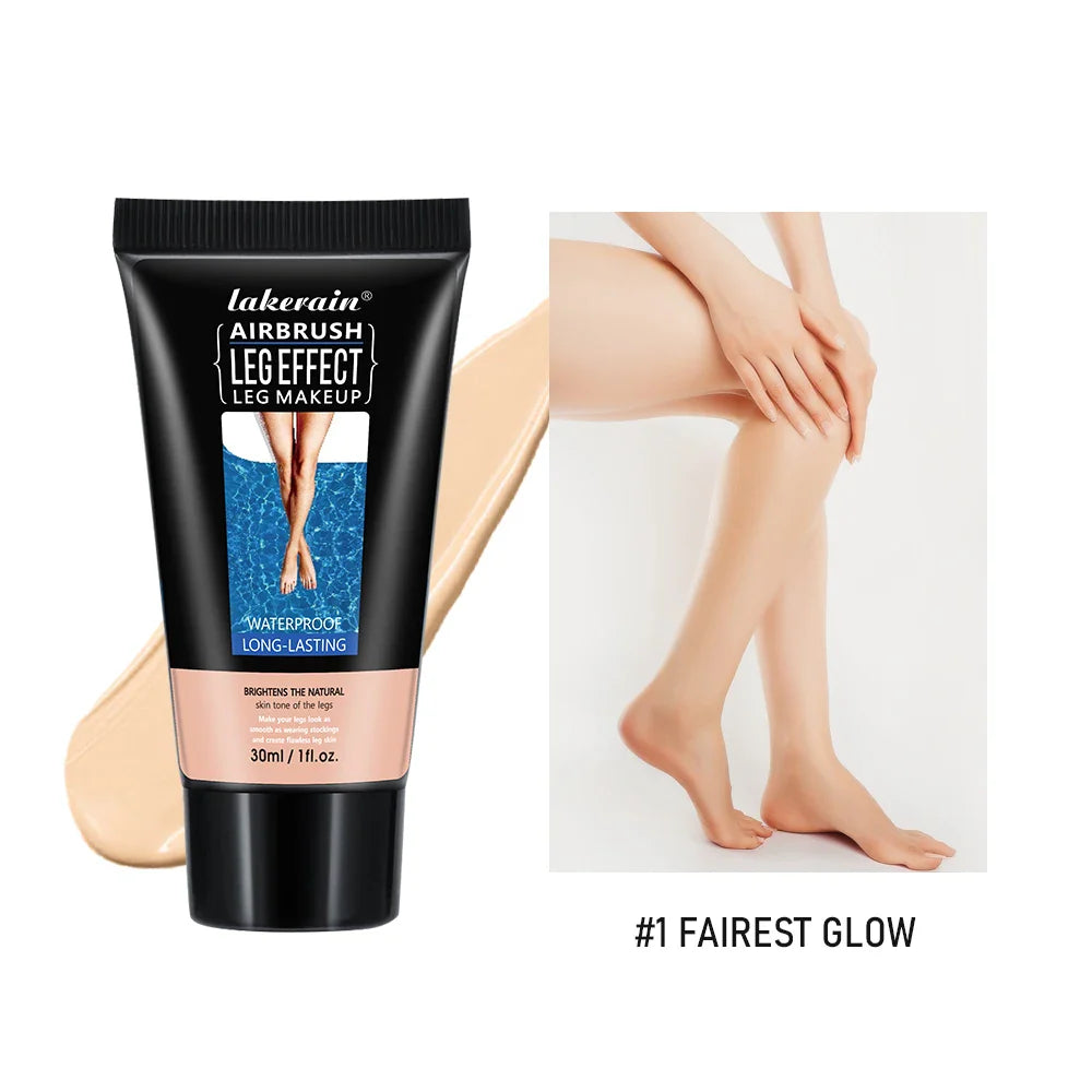 30g Moisturizing Leg & Body Foundation — Liquid Fake Tan Cream for Even Skin Tone and Skin Care
