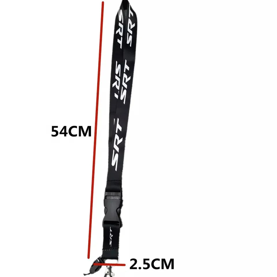 Black Neck Strap Lanyard – JDM Style Key, Phone & ID Card Holder for Car Accessories