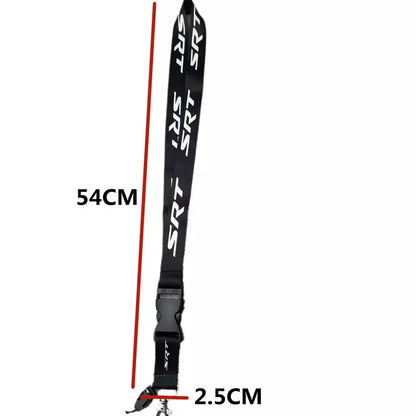 Black Neck Strap Lanyard – JDM Style Key, Phone & ID Card Holder for Car Accessories
