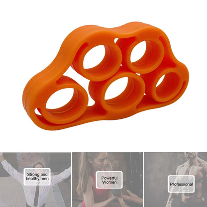 3-in-1 Silicone Finger Strengthener – Elastic Hand Grip Trainer & Guitar Finger Exerciser for Hand Therapy