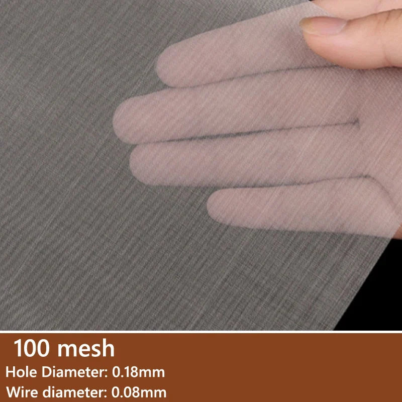 304 Stainless Steel Mesh Filter Sheets 4–400 Mesh Woven Wire Screen 1–5pcs High Quality Filtration Mesh