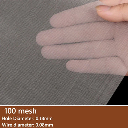 304 Stainless Steel Mesh Filter Sheets 4–400 Mesh Woven Wire Screen 1–5pcs High Quality Filtration Mesh