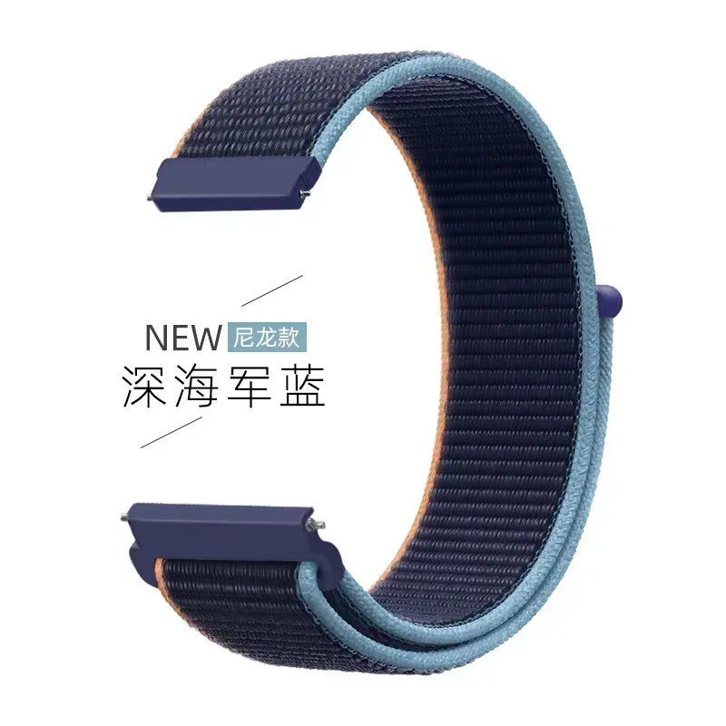 Nylon Loop Replacement Strap for NORTH EDGE APACHE-46 Smartwatch – Sport Bracelet Watchband Correa Replacement Band for APACHE 46