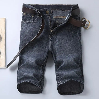 Men's Slim Fit Stretch Denim Shorts – Fashion Straight Black Summer Jeans