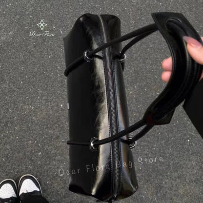 Y2K Women’s Bag — Large Capacity Boston Pillow Handbag, Spicy Girl Fashion Motorcycle Shoulder Tote Bag