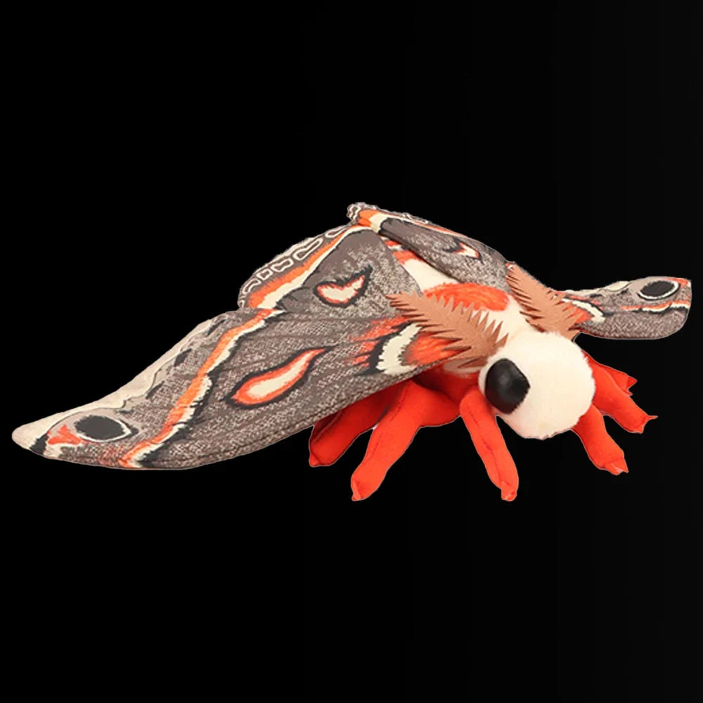 Rosy Maple Moth Plush Toy - Cute Lifelike Silkworm and Luna Moth Stuffed Insect Toy for Kids