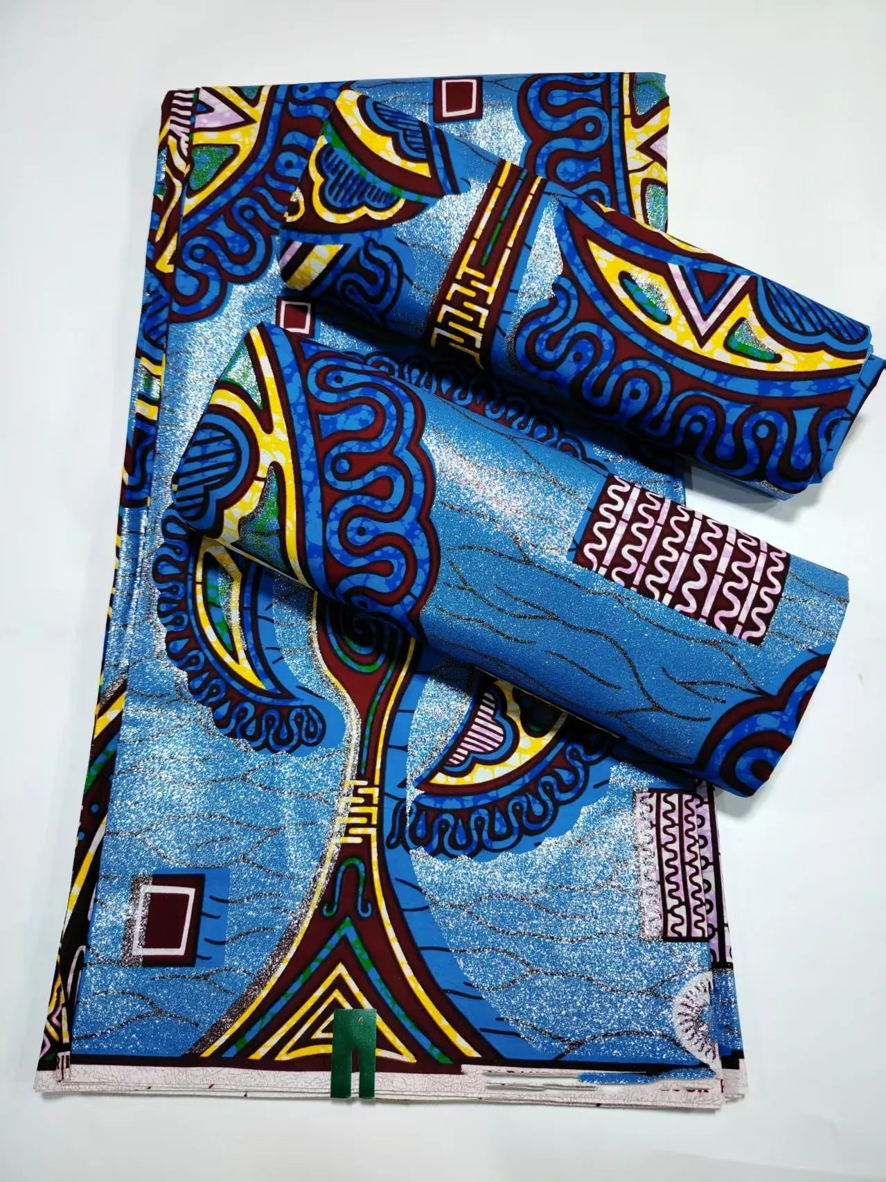 Original African Wax Print Fabric - 6 Yards 100% Cotton Nigerian Ankara Sewing Material