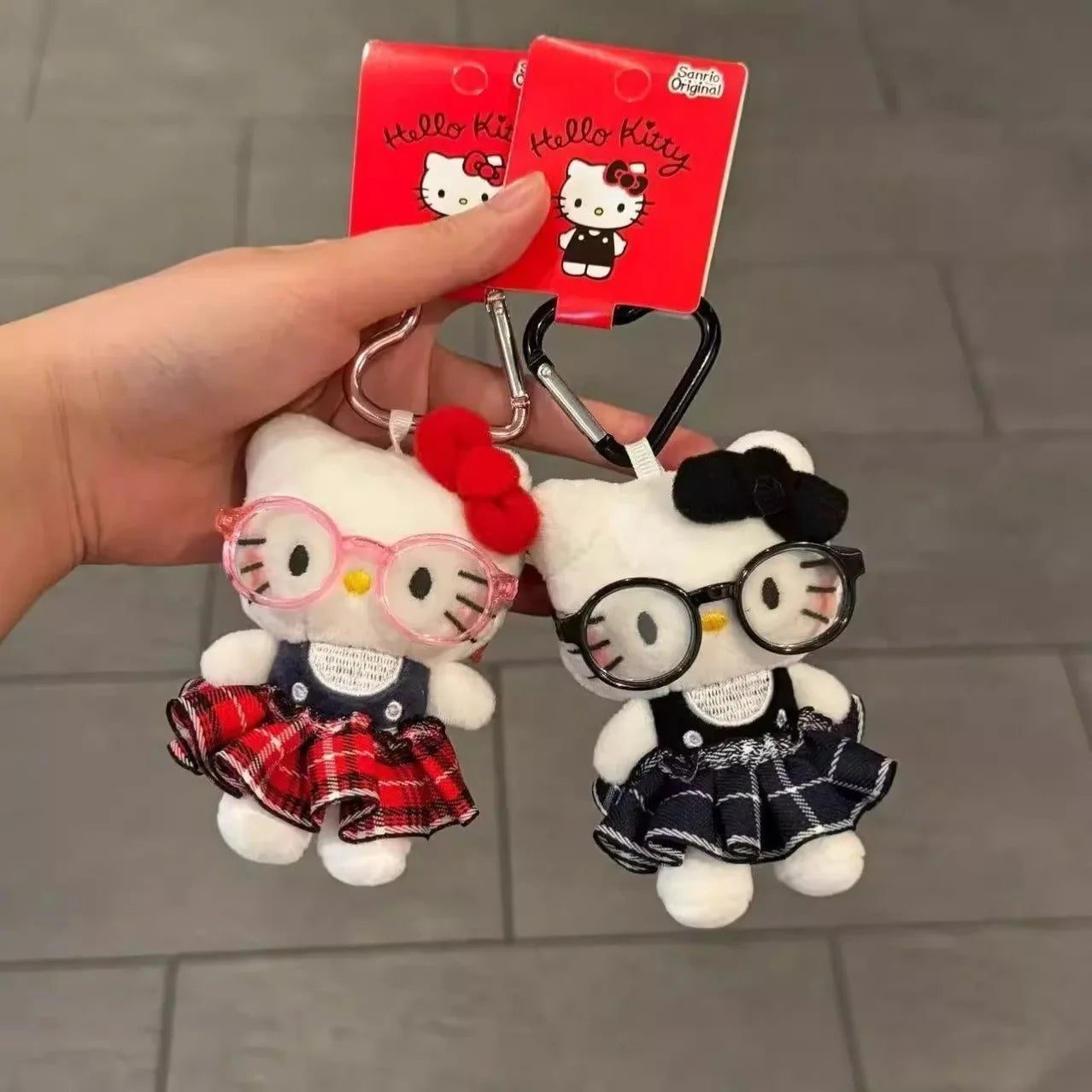 Cute Cartoon Girl Plush Keychain - Adorable Doll Bag Pendant & Gift for Girls