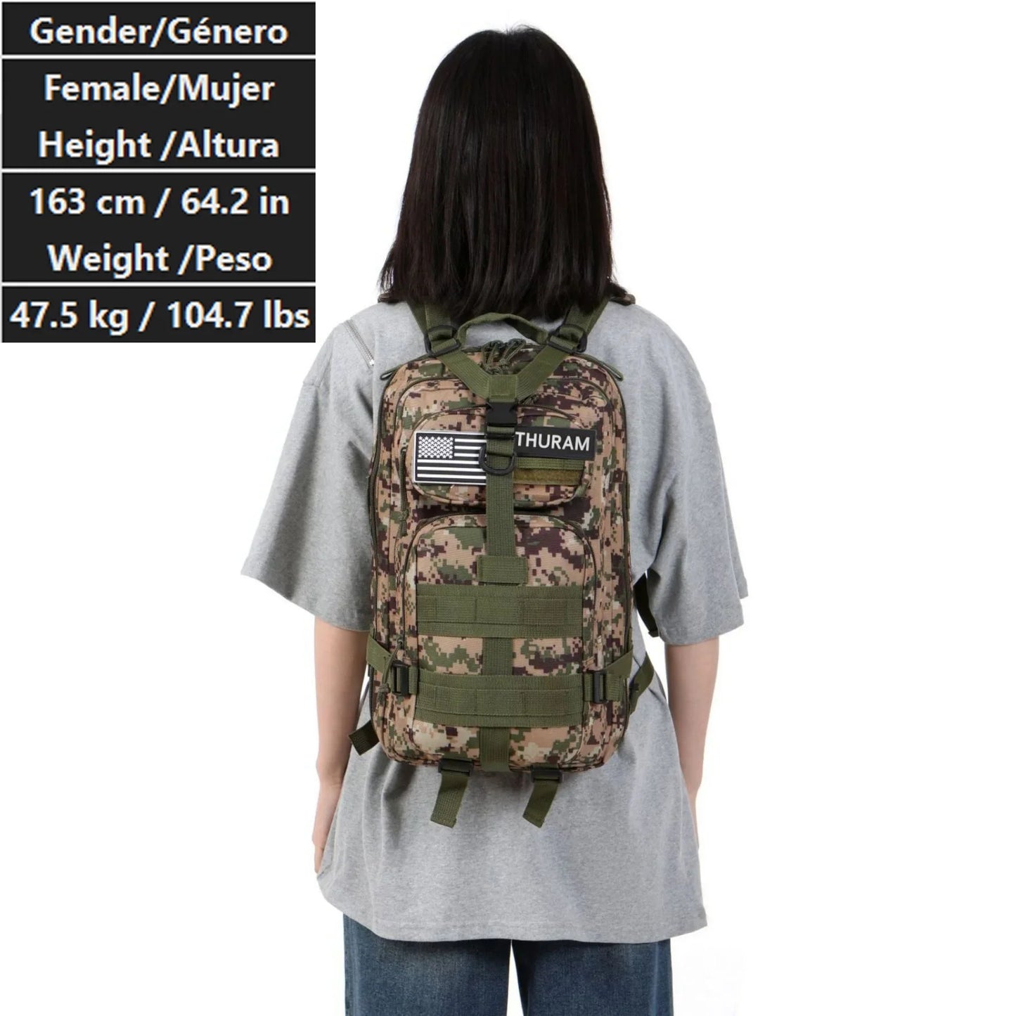 30L/50L Waterproof Nylon Backpack – 1000D Tactical Outdoor Bag for Camping, Hiking, Fishing & Hunting