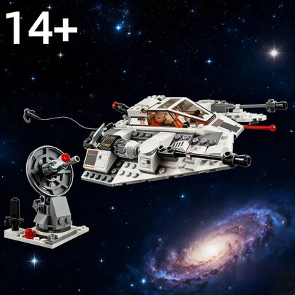 MOC 75259 Snowspeeders Building Blocks — 333PCS Starfighter Snowfield Aircraft Model Toy, Perfect Birthday & Christmas Gift