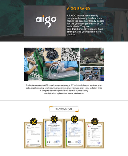Aigo ICE200PRO CPU Air Cooler — 2 Heatpipe Radiator with 3-Pin PWM Quiet Fan for Intel LGA 115X/1200/1700 & AMD AM4/AM5