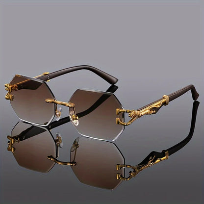 2025 Geometric Leopard Print Sport Sunglasses for Women – Lightweight Durable Streetwear Fashion UV Protection Glasses