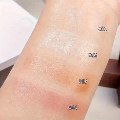 Waterproof Face Highlighter & Blush Stick – Glitter Makeup Cream for Contour, Illuminator, Shimmer & Rouge