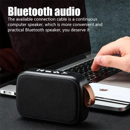 Wireless Mini Bluetooth Speaker – Fabric Design, TF Card Support, 3D Stereo Sound for Outdoor Use