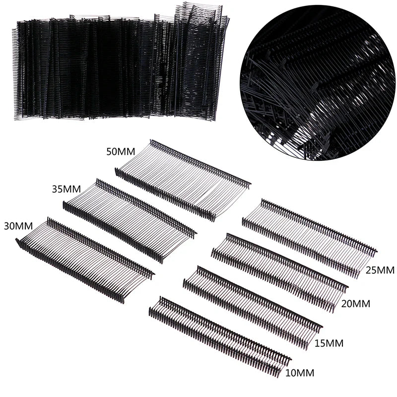 1000pcs Tagging Gun Barbs — 10/15/20/35/50/75mm Plastic Tag Pins Fasteners