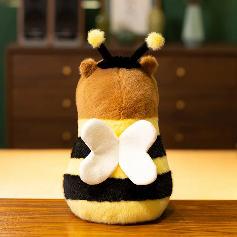Cute Bee Capybara Plush Toy – Soft Stuffed Animal Doll for Kids, Birthday Gifts & Room Decor
