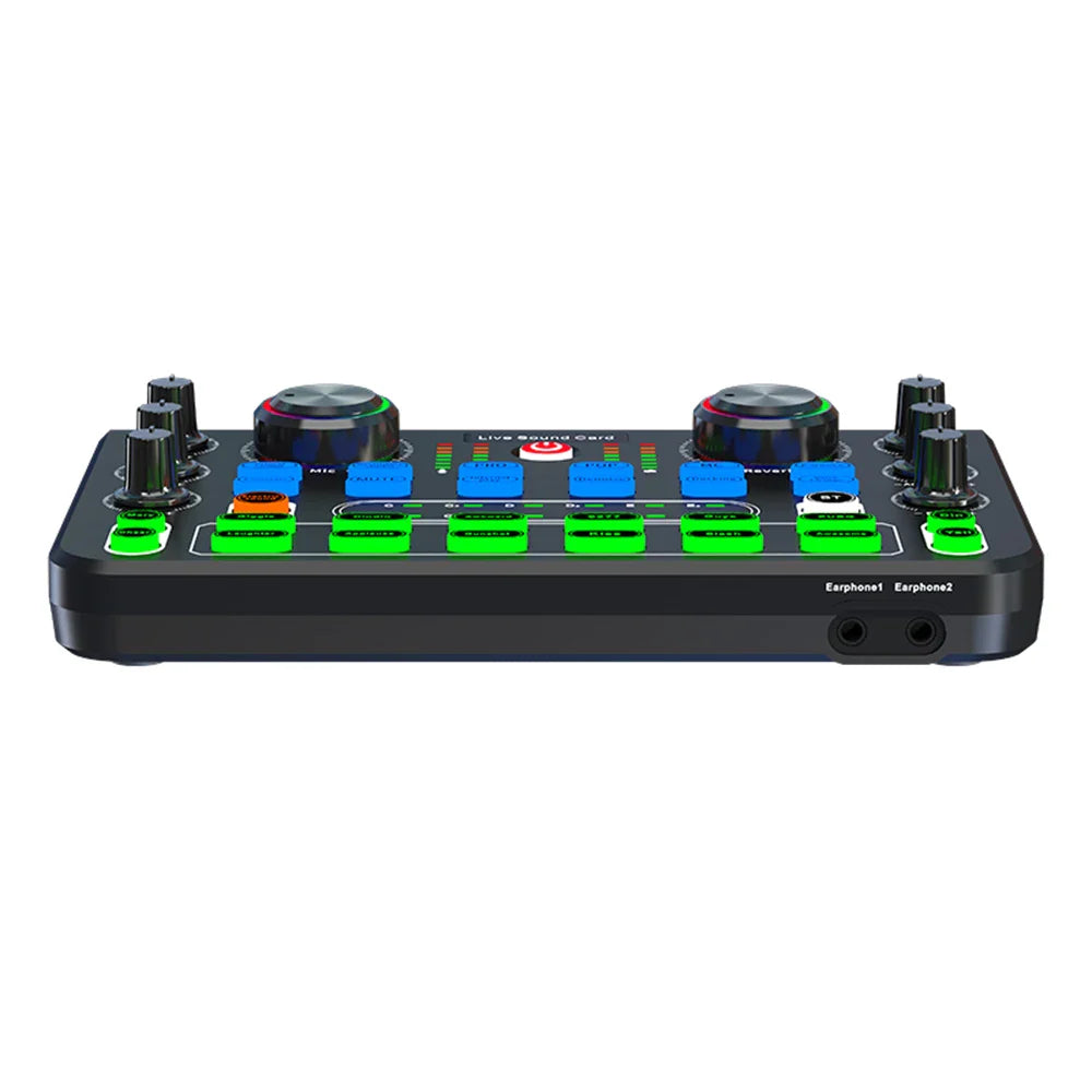 HD X60 Professional Sound Card – English Version Audio Mixer for Karaoke, KTV, Singing, and Live Broadcast
