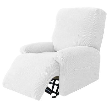 4pcs Recliner Sofa Cover Set - Stretch Spandex Couch Slipcovers with Non-Slip Fit for Armchair & Lazy Chair