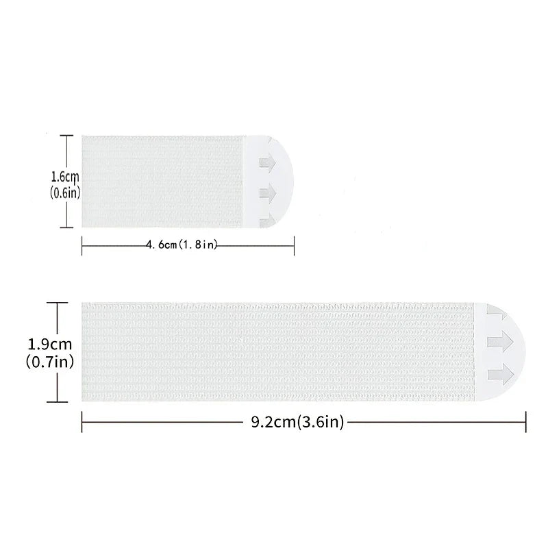 Double-Sided Adhesive Wall Strips — 12/24 Pairs Removable Hooks for Damage-Free Hanging