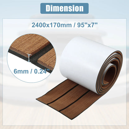 Uxcell EVA Foam Boat Flooring – Teak Foam Decking Marine Yacht Deck Mats (Multiple Sizes)