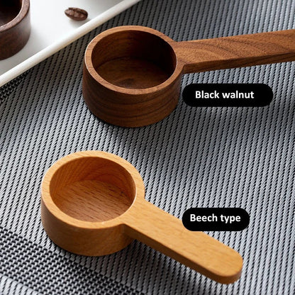 Wooden Measuring Spoon – Coffee Bean, Tea, Sugar & Spice Scoop, Kitchen Measuring Tool & Coffee Accessory