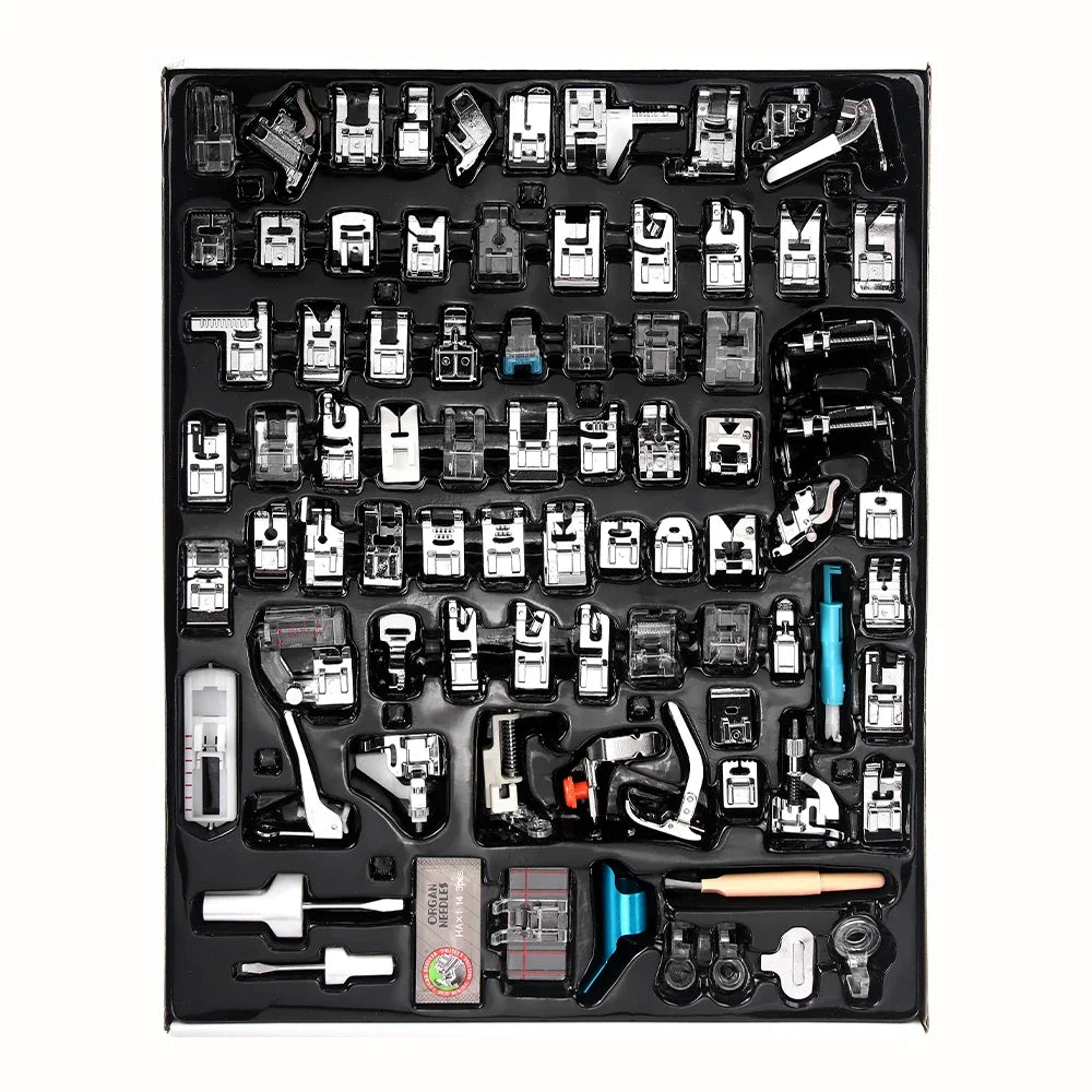 82-Piece Sewing Machine Presser Foot Set - Multifunctional Professional Accessories Kit