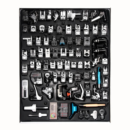82-Piece Sewing Machine Presser Foot Set - Multifunctional Professional Accessories Kit