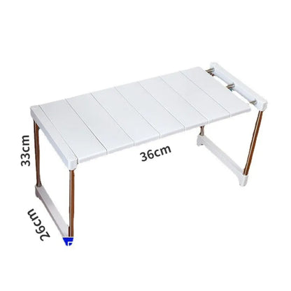 Stackable Storage Rack - Wardrobe Layered Partition Rack for Closet Sorting, Telescopic Sink Holder, and Wardrobe Clothing Organization Shelves