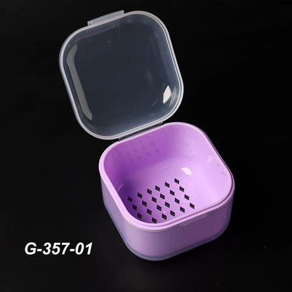 Portable Alcohol Disinfection Box - Nail Drill Bits & Grinding Head Sterilizer for Manicure Cleaning