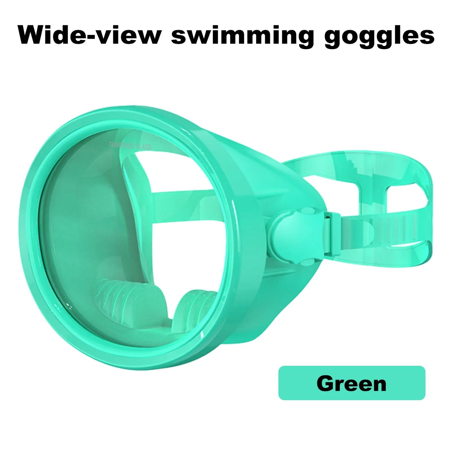 Full-Face Snorkeling Mask - Waterproof Anti-Fog 180° Panoramic Diving Goggles for Adults