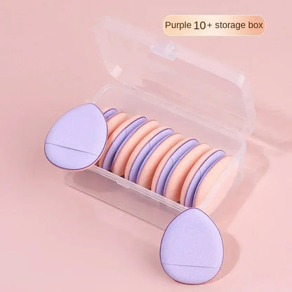 5/10PCS Mini Finger Puff Sponges – Small Air Cushion Makeup Applicators for Foundation & BB Cream