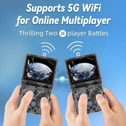 RG35XXSP Foldable Handheld Game Console – 3.5 Inch 640*480 IPS Screen, 3300mAh, Linux System, HDMI Output for Retro Games