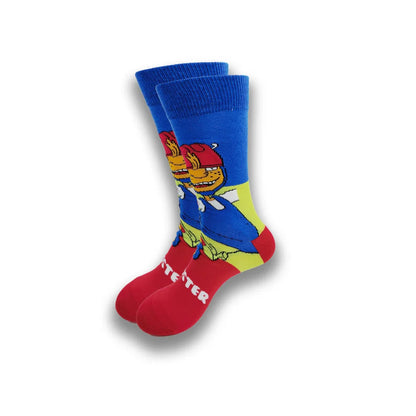 Cartoon Animation Fashion Socks for Men & Women – Autumn Winter Street Style Trendy Casual Combed Cotton Socks