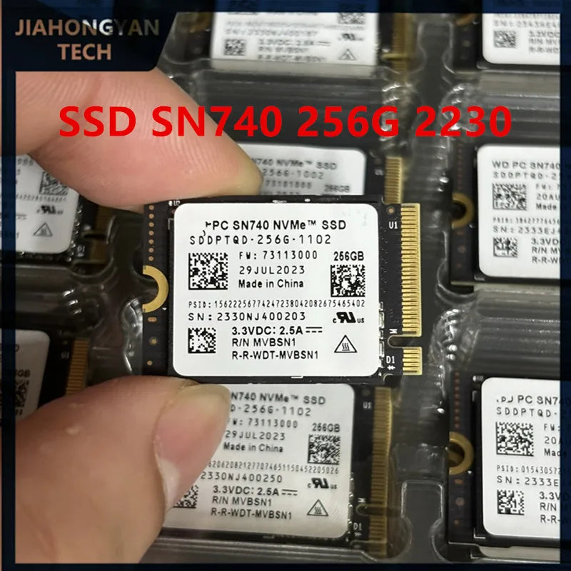 WD SN740 NVMe 2230 SSD 256GB 512GB 1TB 2TB PCIe 4.0 Solid State Drive High-Speed Storage for Cameras Handheld Devices & Mini PCs