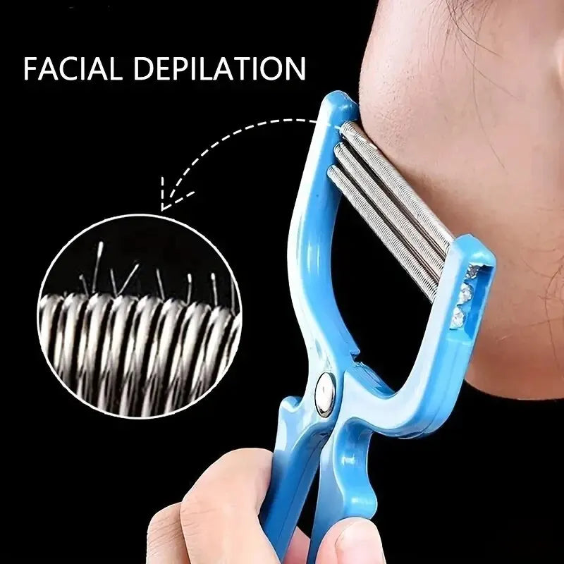 Manual Facial Hair Remover Epilator – Beauty Threading Tool for Women’s Shaving
