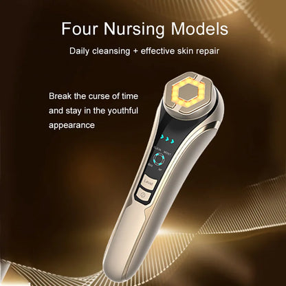 New RF Facial Lifting & Firming Beauty Device - EMS Microcurrent Rejuvenation, Home Face Care Tool, Perfect Gift Idea        4o